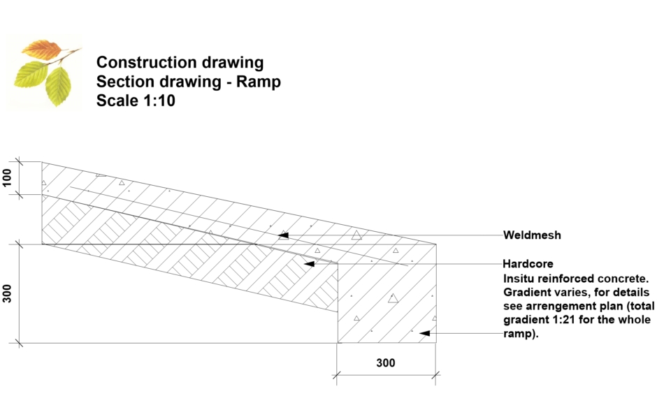 Construction drawing – Ramp